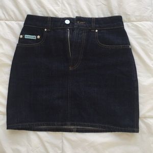 ALEXA CHUNG Denim Skirt in Blue
